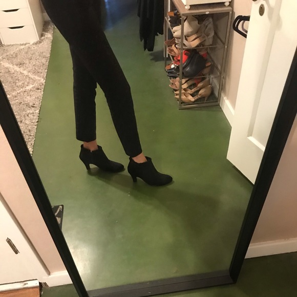 Black Suede Ankle Booties - Picture 5 of 5